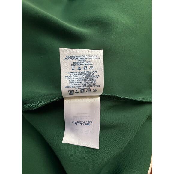 Lands’ End Green V-Neck Shift Dress Short Sleeve Size 16W Plus - Picture 7 of 8